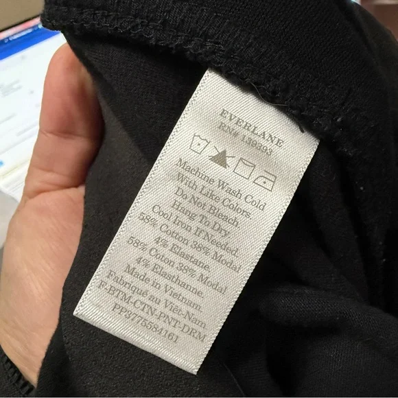 Everlane The Dream Pant Black Sz XL - Picture 9 of 10